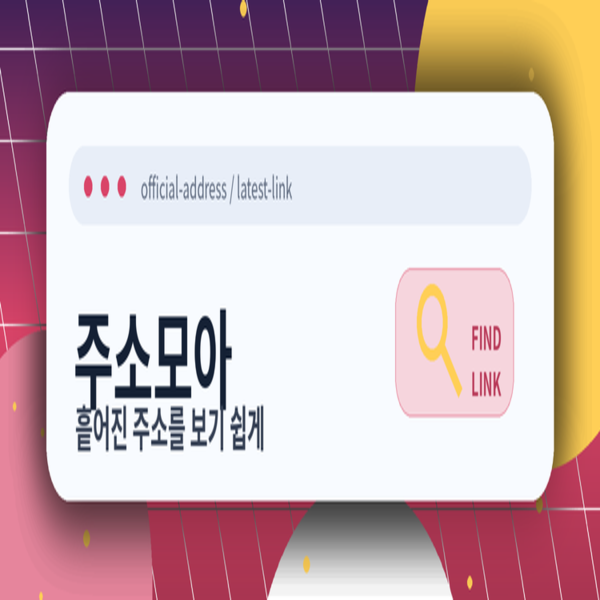 주소모아 처음 방문자